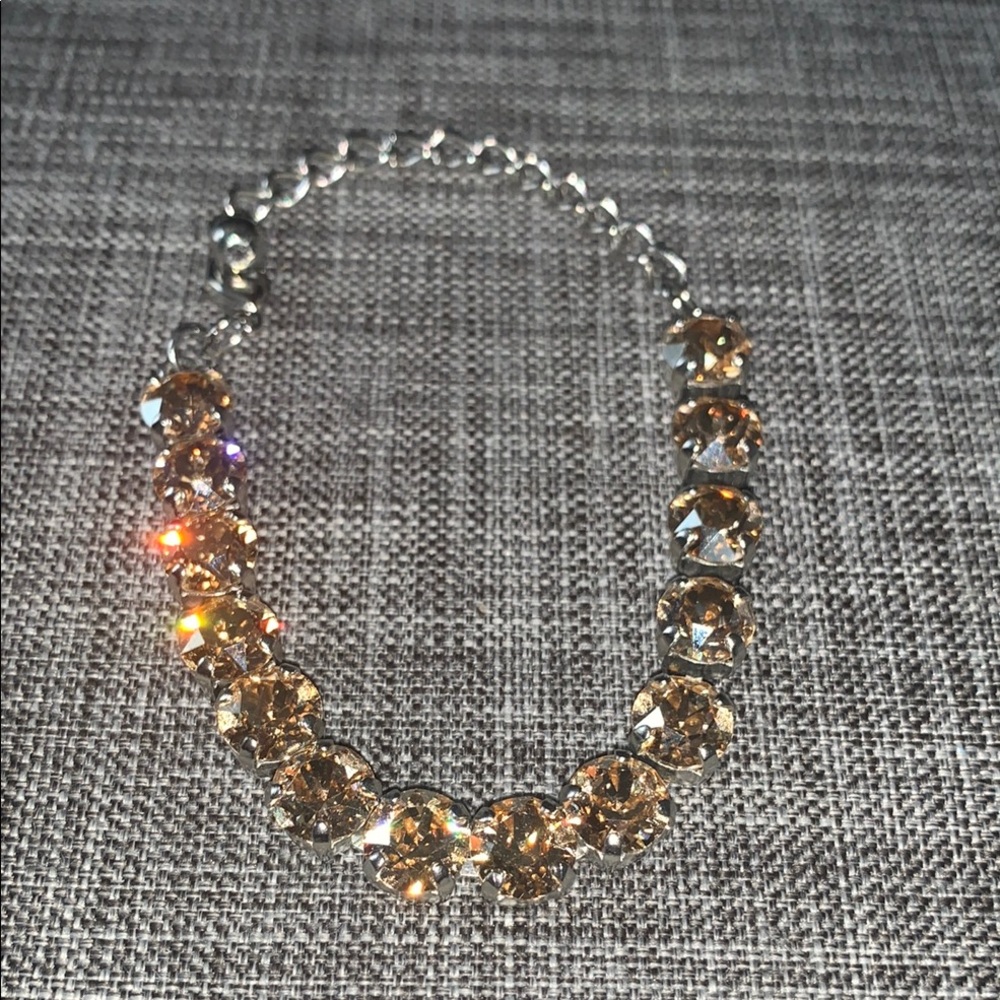 Elegant Gold Crystal Bracelet
